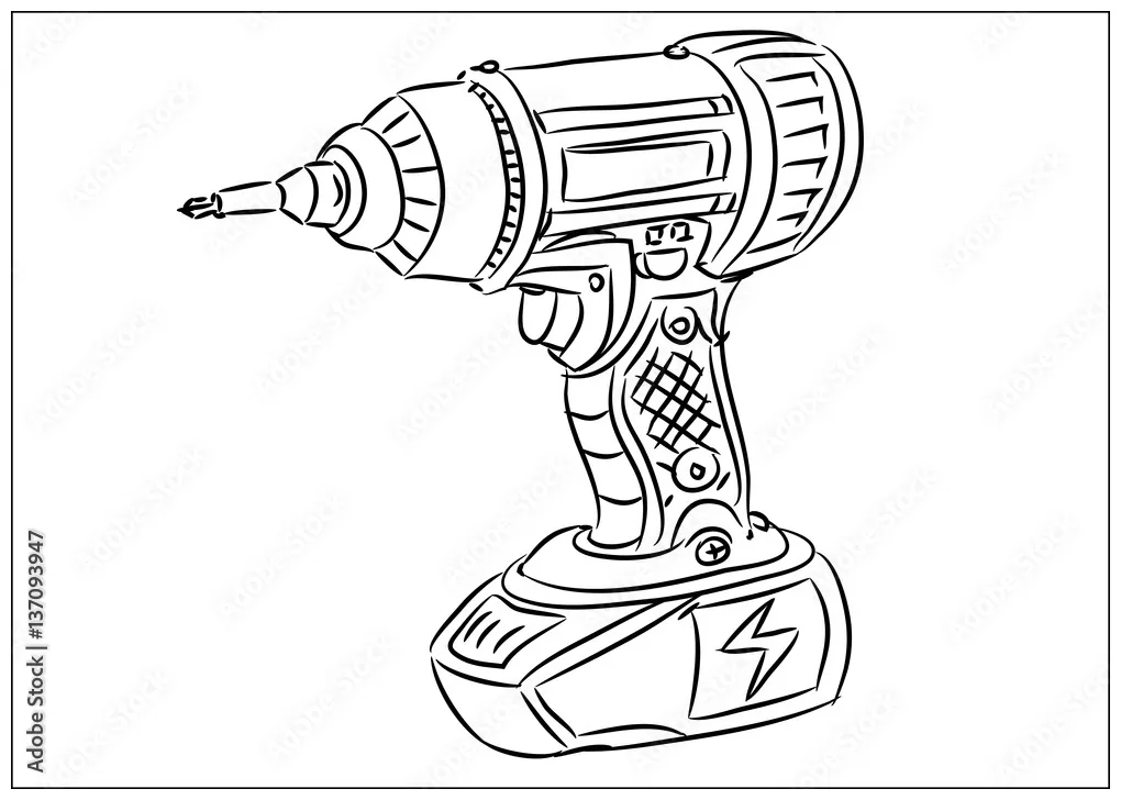 Cartoon hand cordless stock vector adobe stock