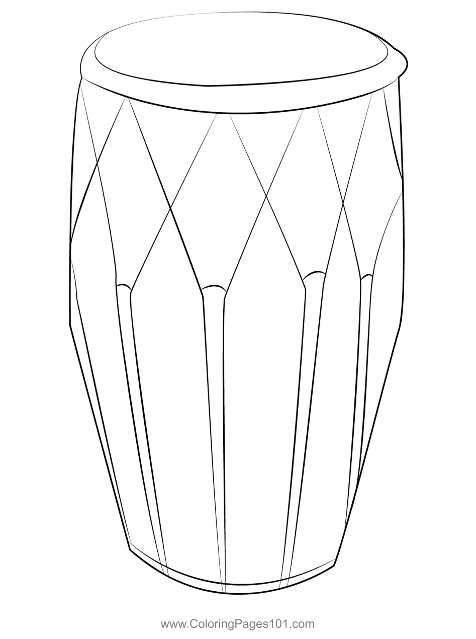 Traditional hand for kids free drum printable