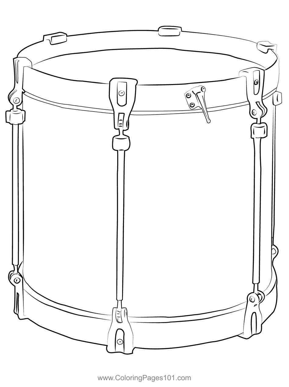 Scottish tenor for kids free drum printable printable coloring page