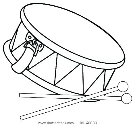 Drum set coloring page at getcolorings free printable colorings