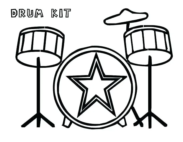 Drum set coloring page at getcolorings free printable colorings printable coloring page