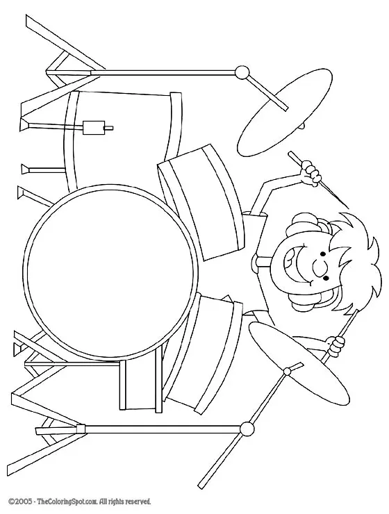 Drummer audio stories for kids free coloring pages colouring