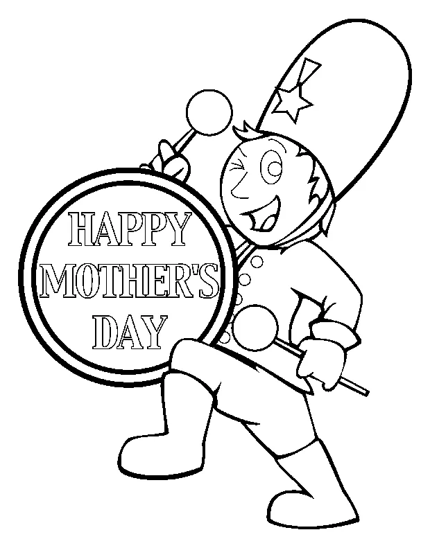 Drummer boy coloring page coloring