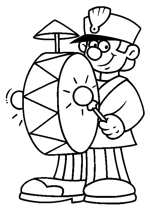 Drummer free coloring pages