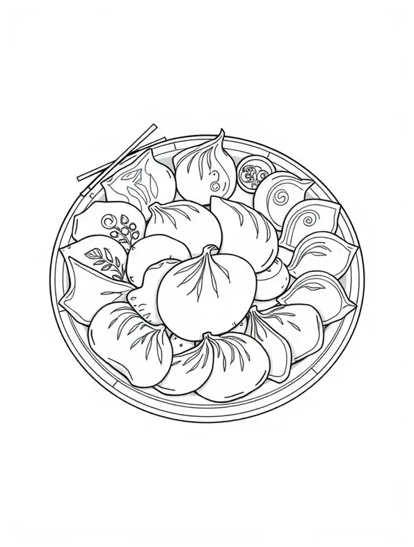 10+ Free Dumpling Coloring Pages for Fun Printable Art