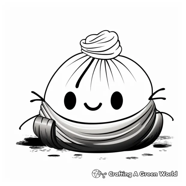 Dumpling Coloring Pages - Free & Printable!