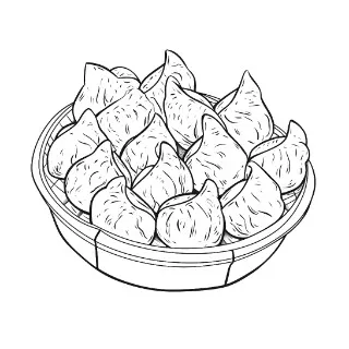 dumpling – Coloring corner