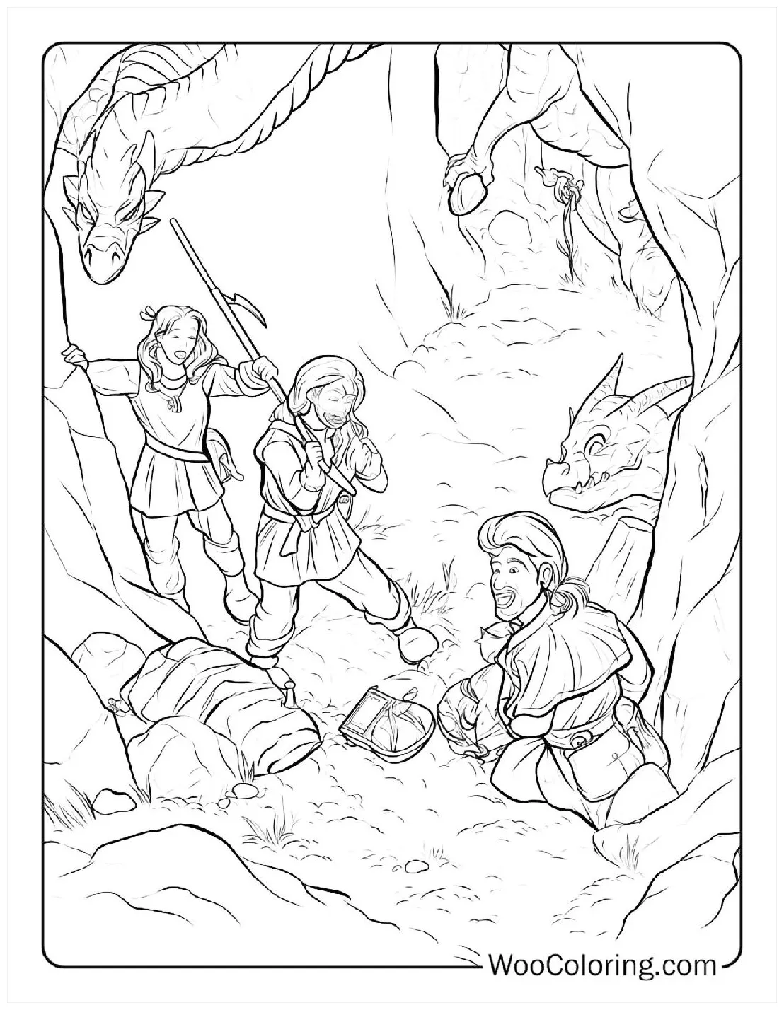 100+ dungeons & dragons coloring pages free printable pdf woo coloring