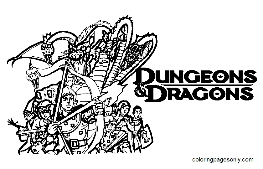 40+ dungeons & dragons coloring pages free printable pdf & online