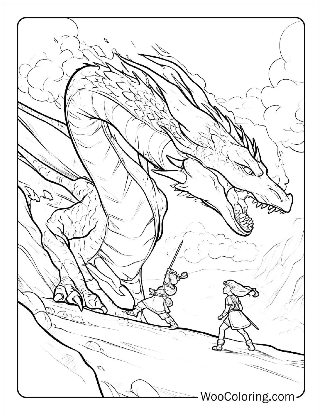 100+ dungeons & dragons coloring pages free printable pdf woo coloring