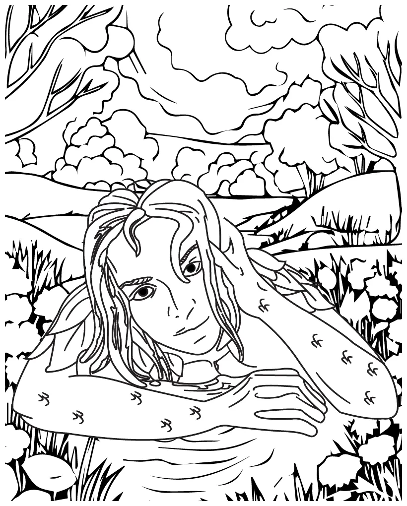 Dungeons and dragons coloring page