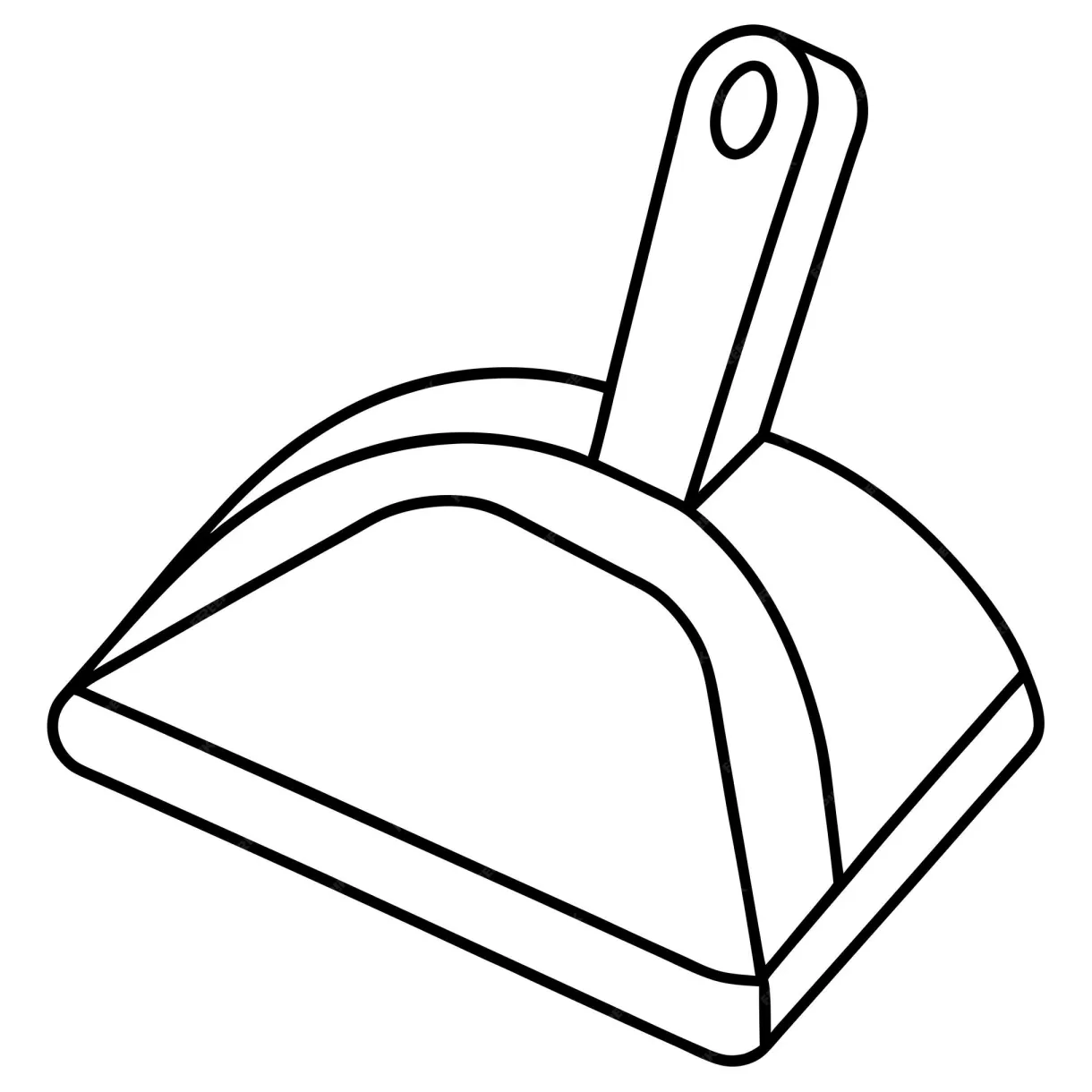 Dustpan coloring page outline coloring book page line art drawing