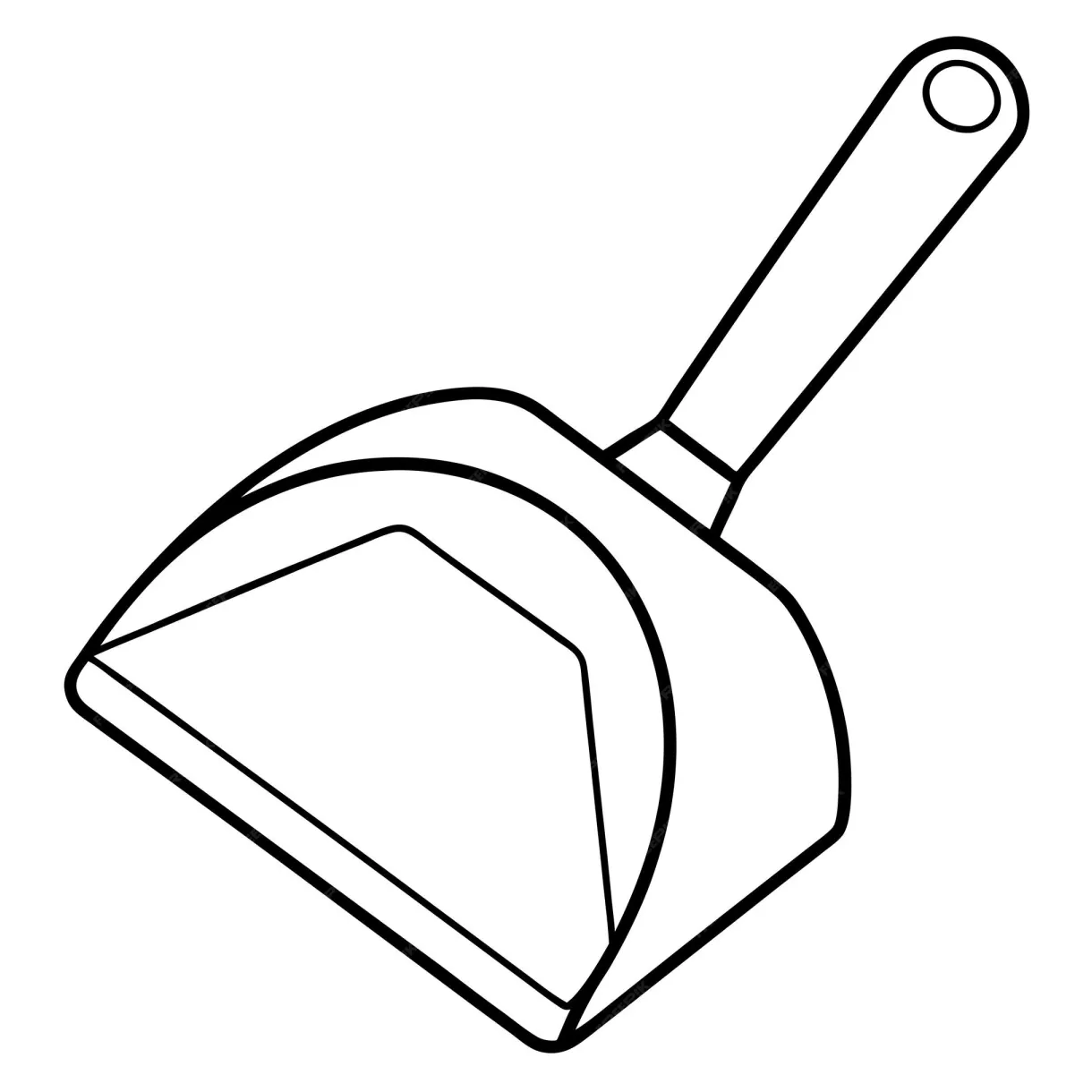 Dustpan coloring page outline coloring book page line art drawing