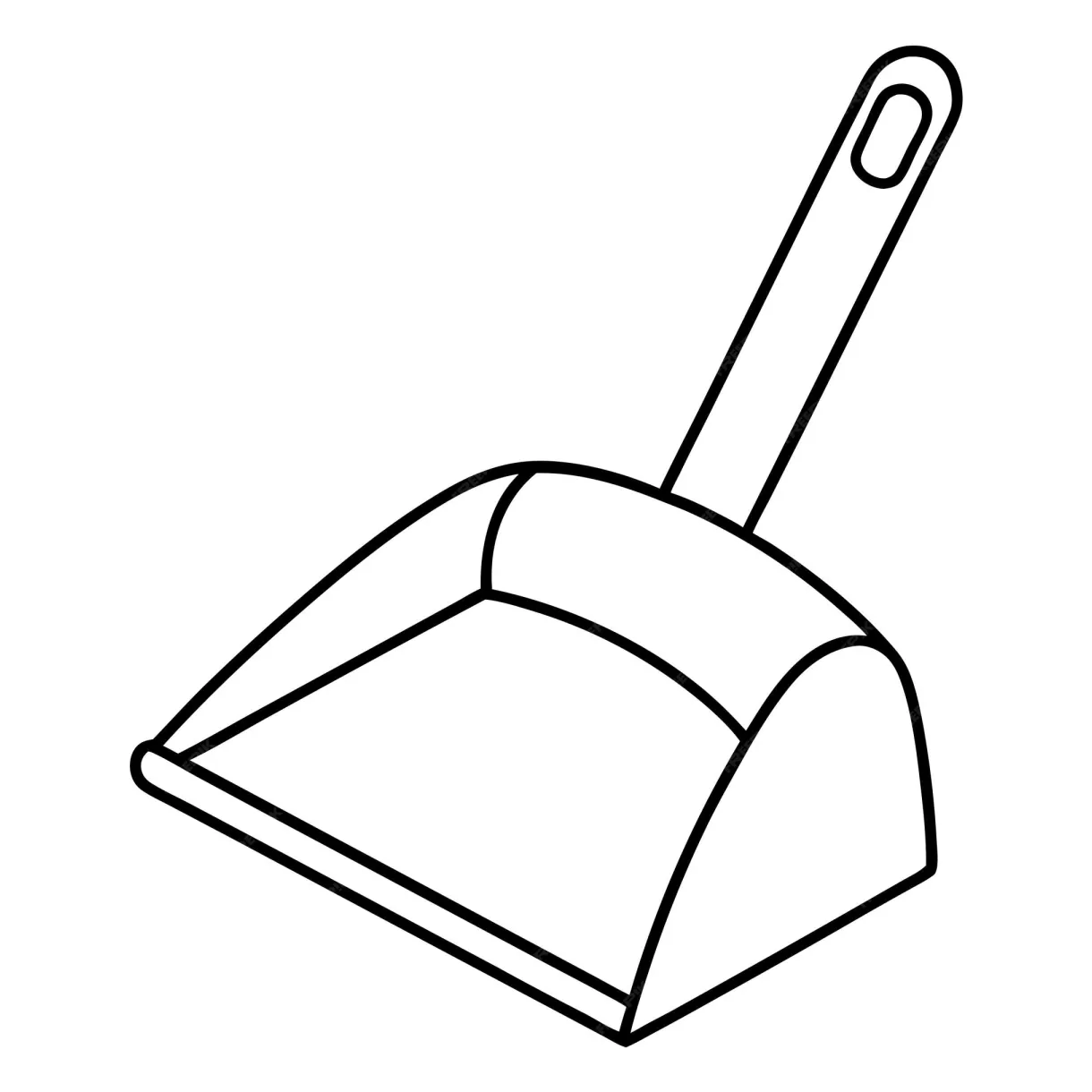 Dustpan coloring page outline coloring book page line art drawing