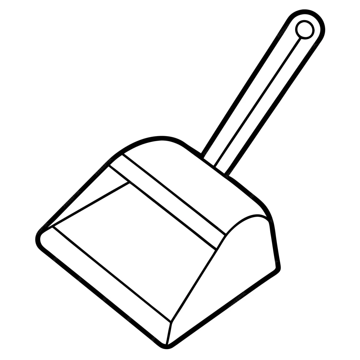 Dustpan coloring page outline coloring book page line art drawing