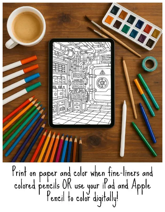 S bundle 5 intricate adult coloring sheets