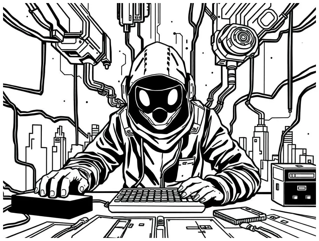 Anime girl coloring page free printable coloring page