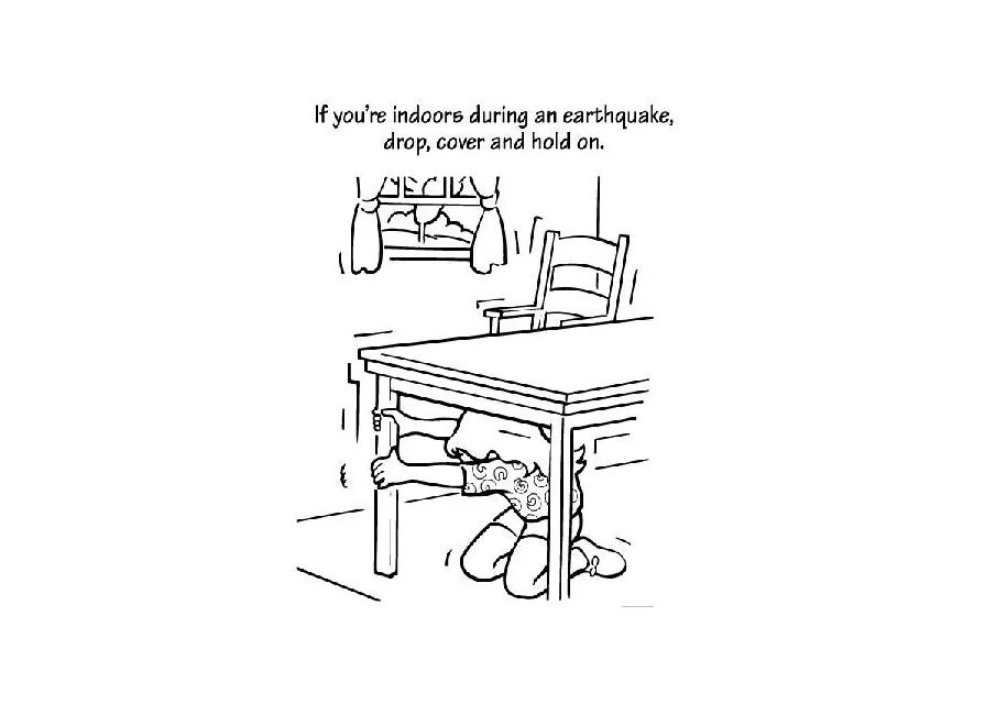 Coloring page earthquake free printables img 9246