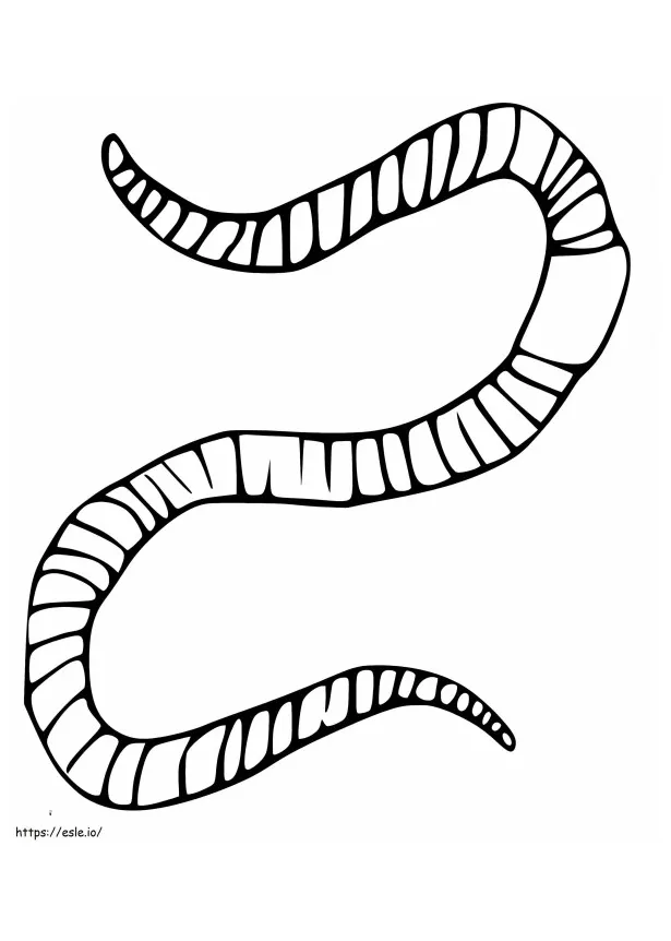 Normal Earthworm coloring page