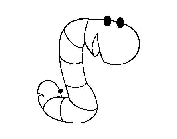 Earthworm Coloring Page at GetColorings.com | Free printable colorings