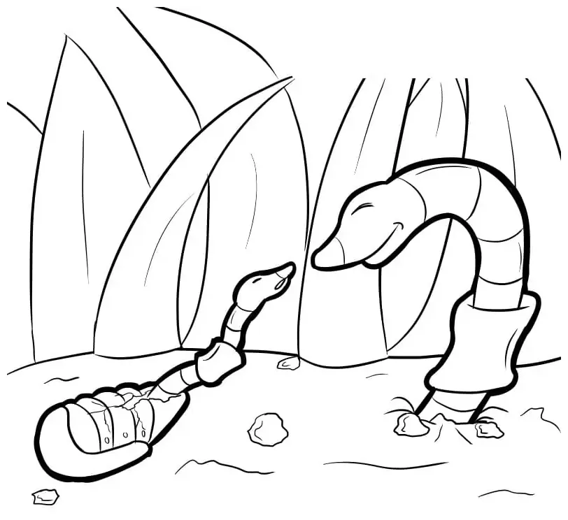 Free Printable Earthworm