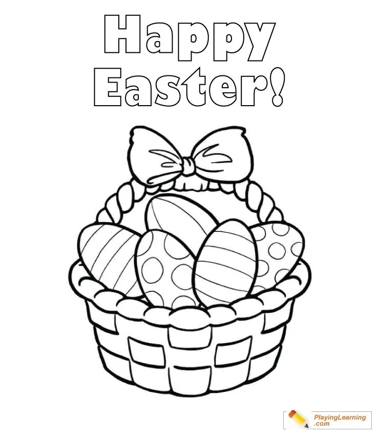 Easter Basket Coloring Page Coloring Pages