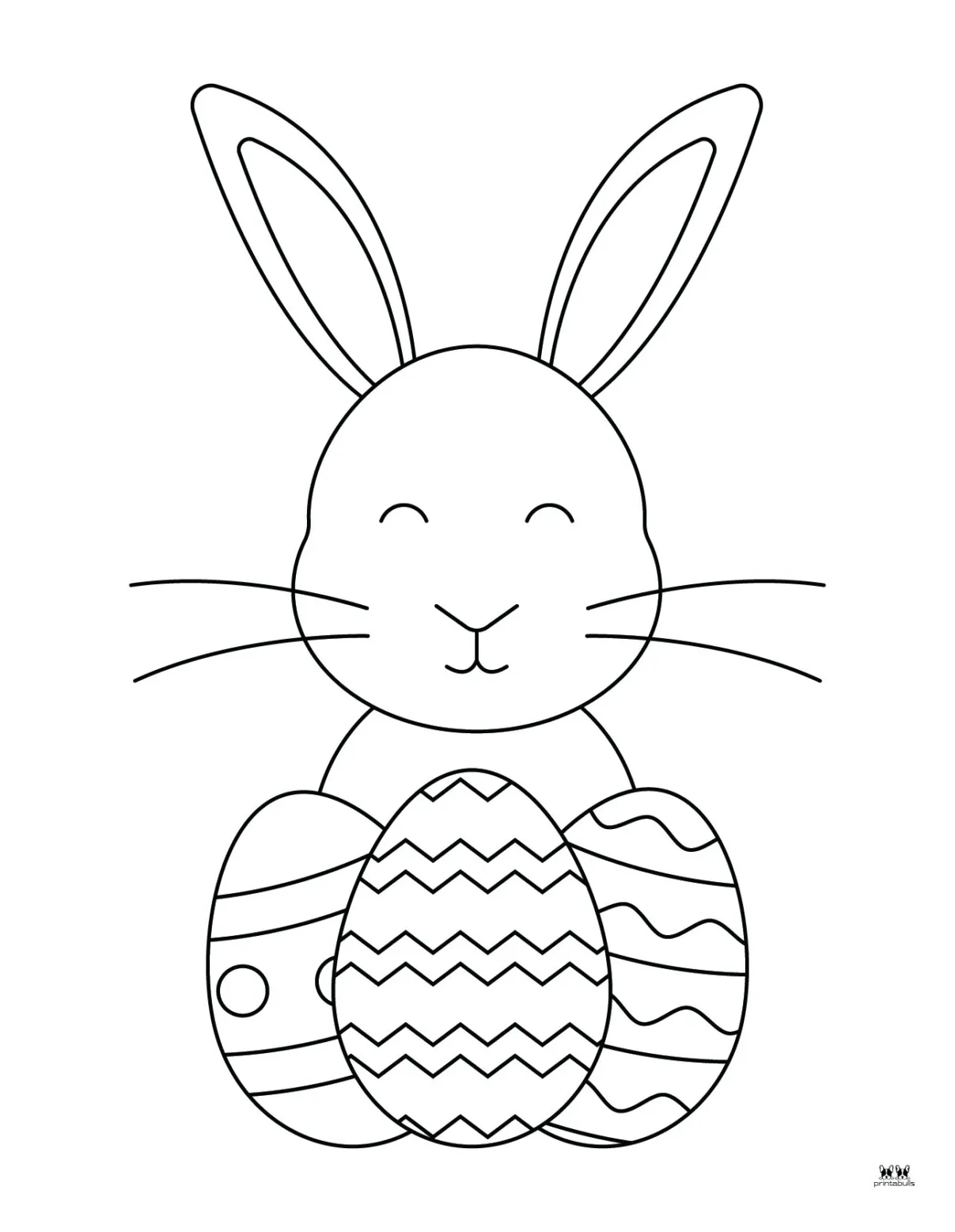 Easter bunny in basket coloring page coloring pages