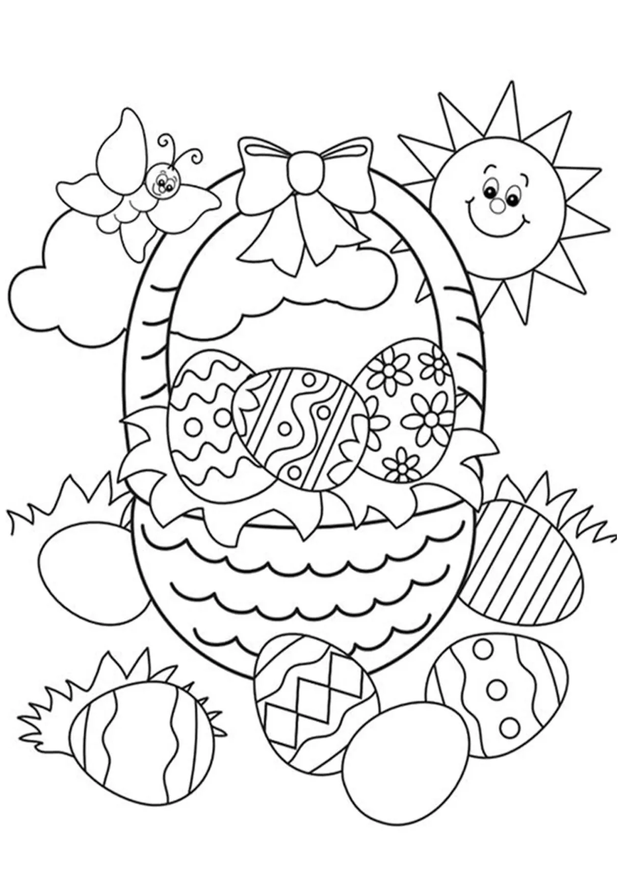 Free & Easy To Print Easter Coloring Pages - Tulamama