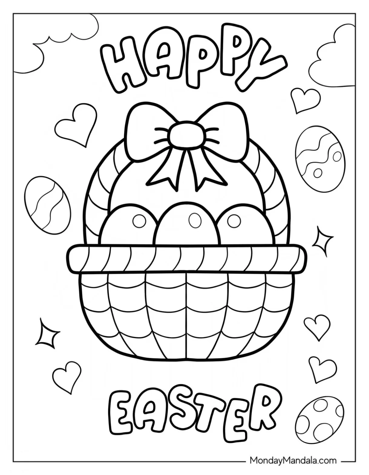 300 Easter Coloring Pages (Free PDF Printables)