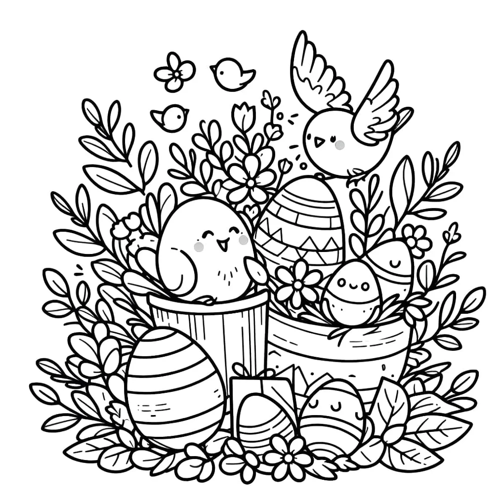 Print Easter coloring page - Download, Print or Color Online for Free