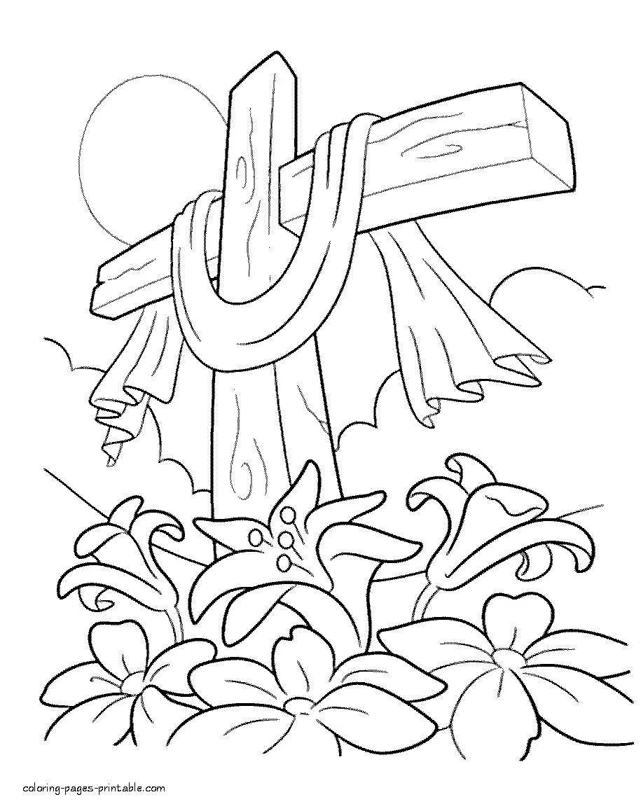 Easter Lilies Coloring Pages - Coloring Nation