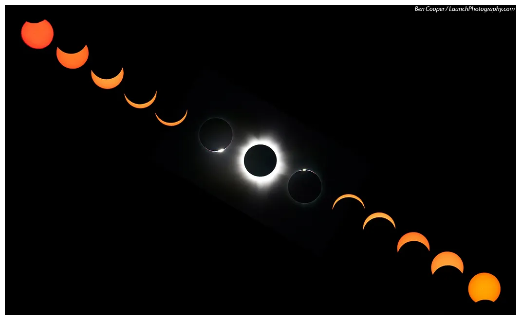 Total solar eclipse 2012 s from mt. carbine, queensland, australia