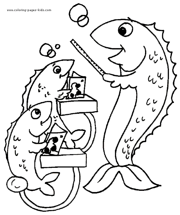 School color page - Coloring pages for kids - educational coloring