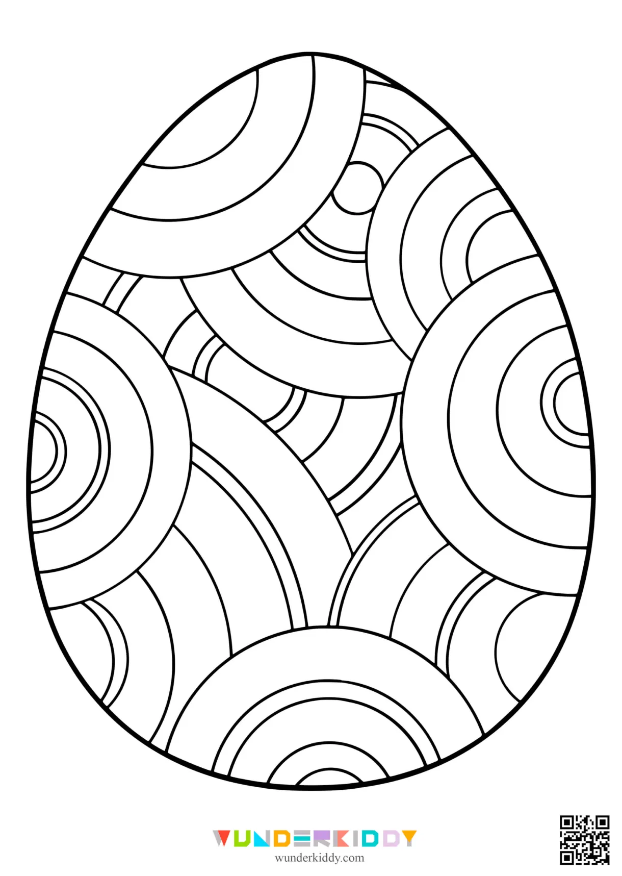 Free Coloring Page Egg: Spring Printables - Download Free Printable
