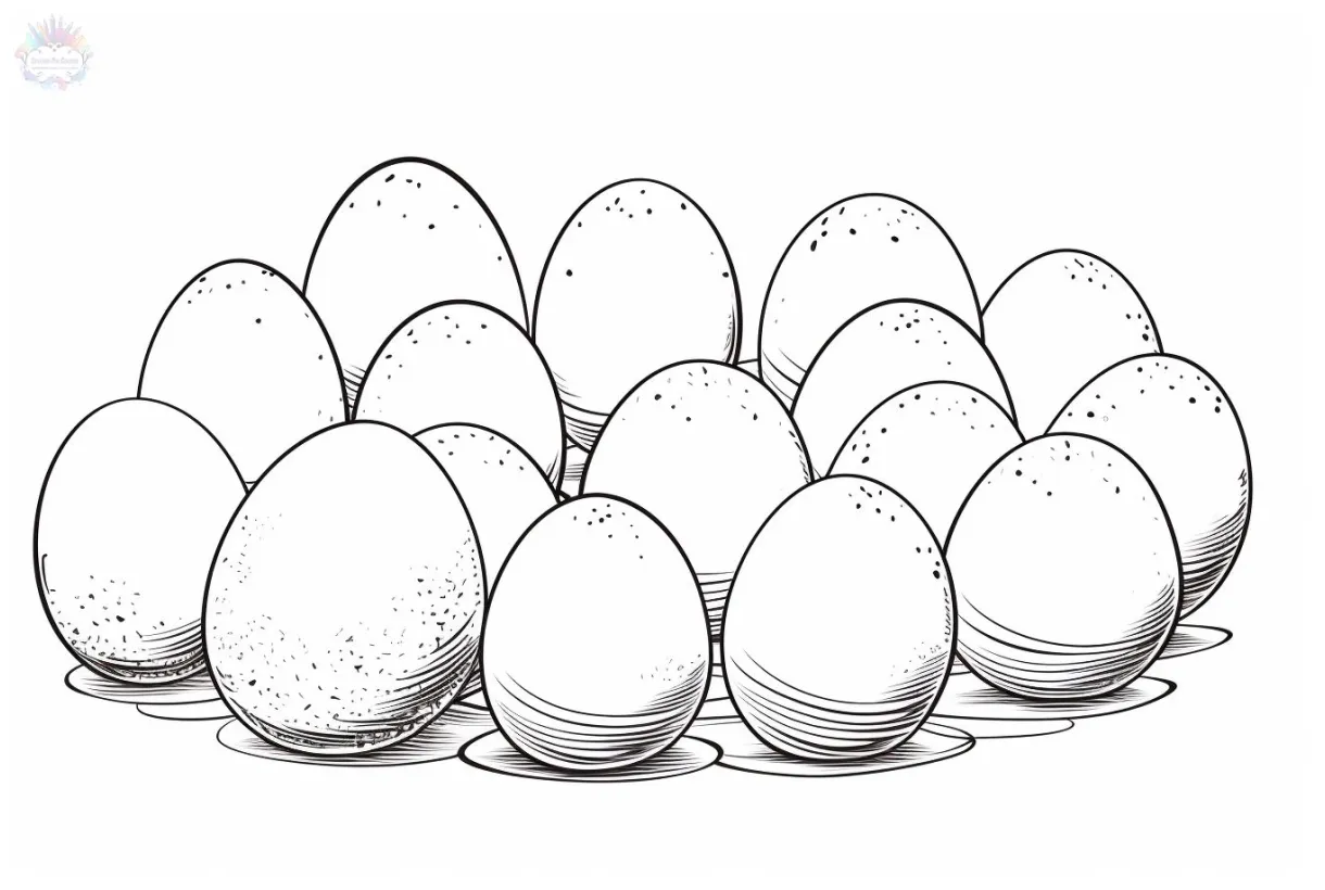 Easter eggs coloring pages printable coloring page