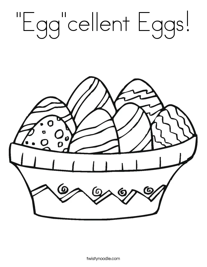 "egg"cellent eggs coloring page twisty noodle