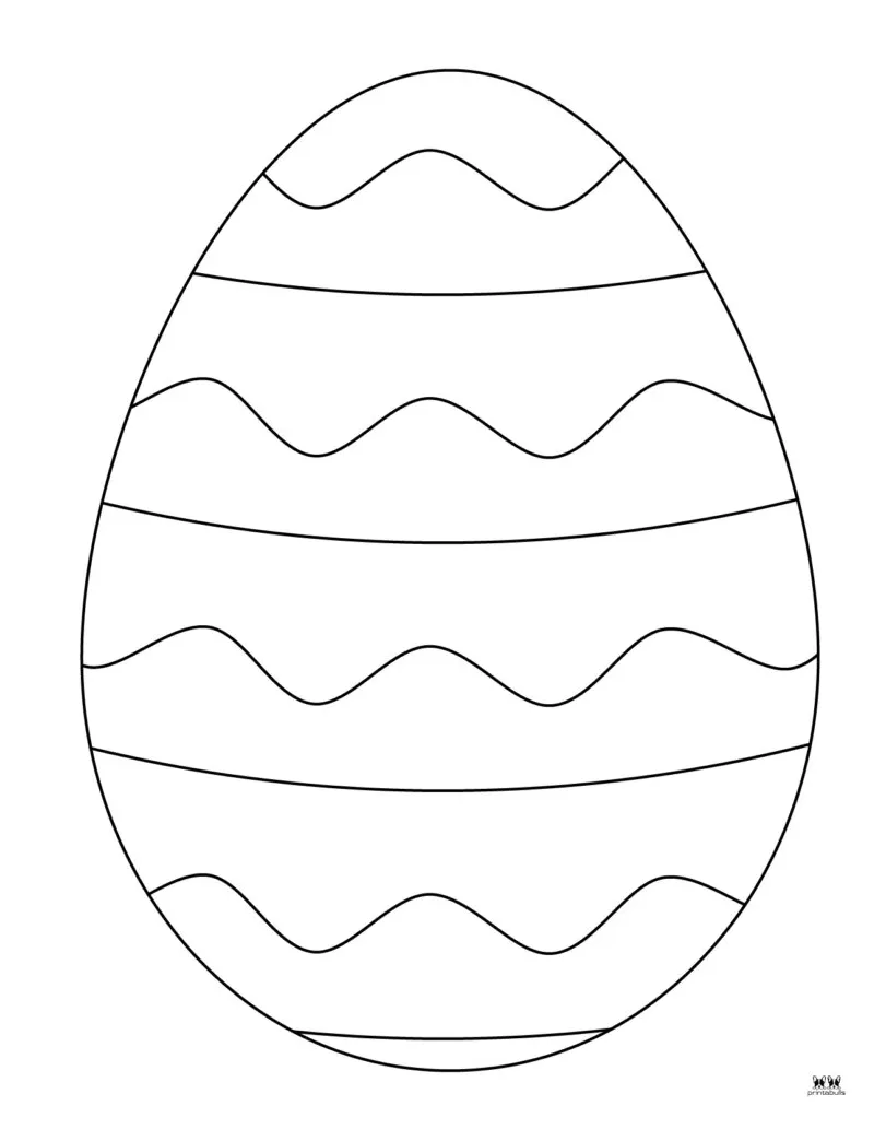 Cracked easter coloring pages