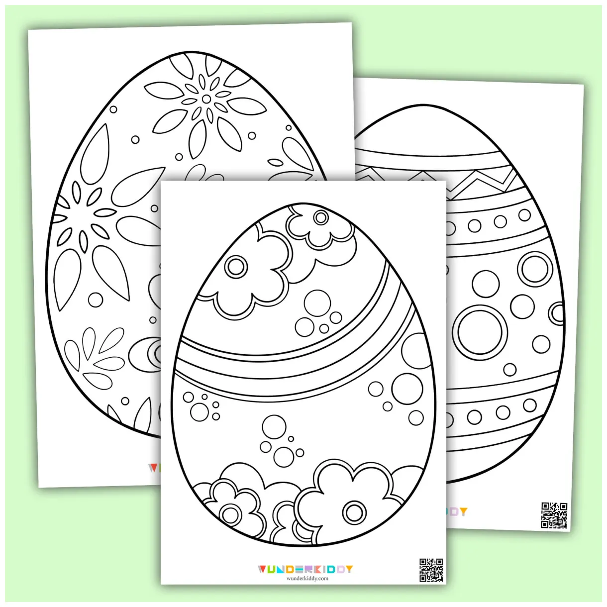 Printable easter egg template and colouring page pdf