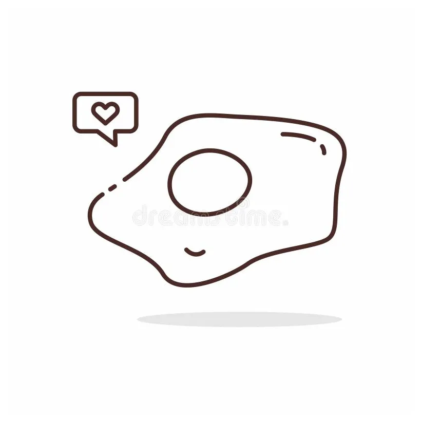 Illustration vector graphic of sunny side up egg stock vector