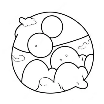 Sunny side up eggs coloring page coloring-pages