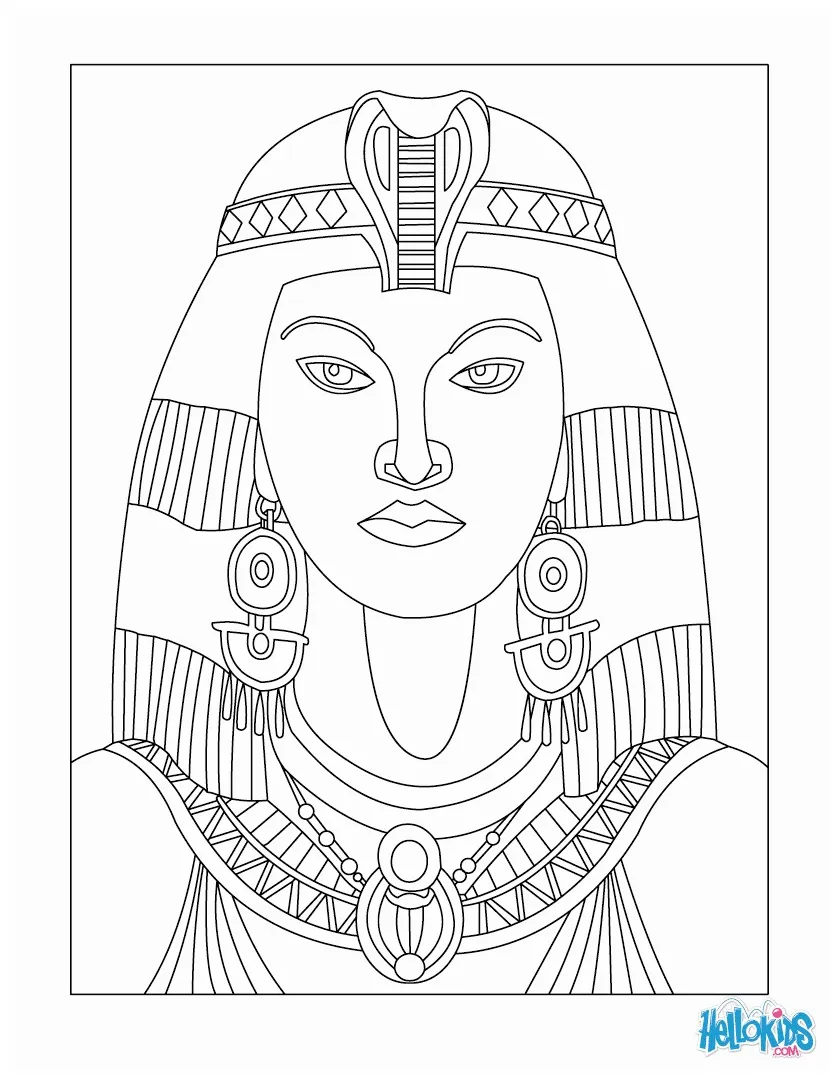 Free pharaoh coloring page, download free pharaoh coloring page png
