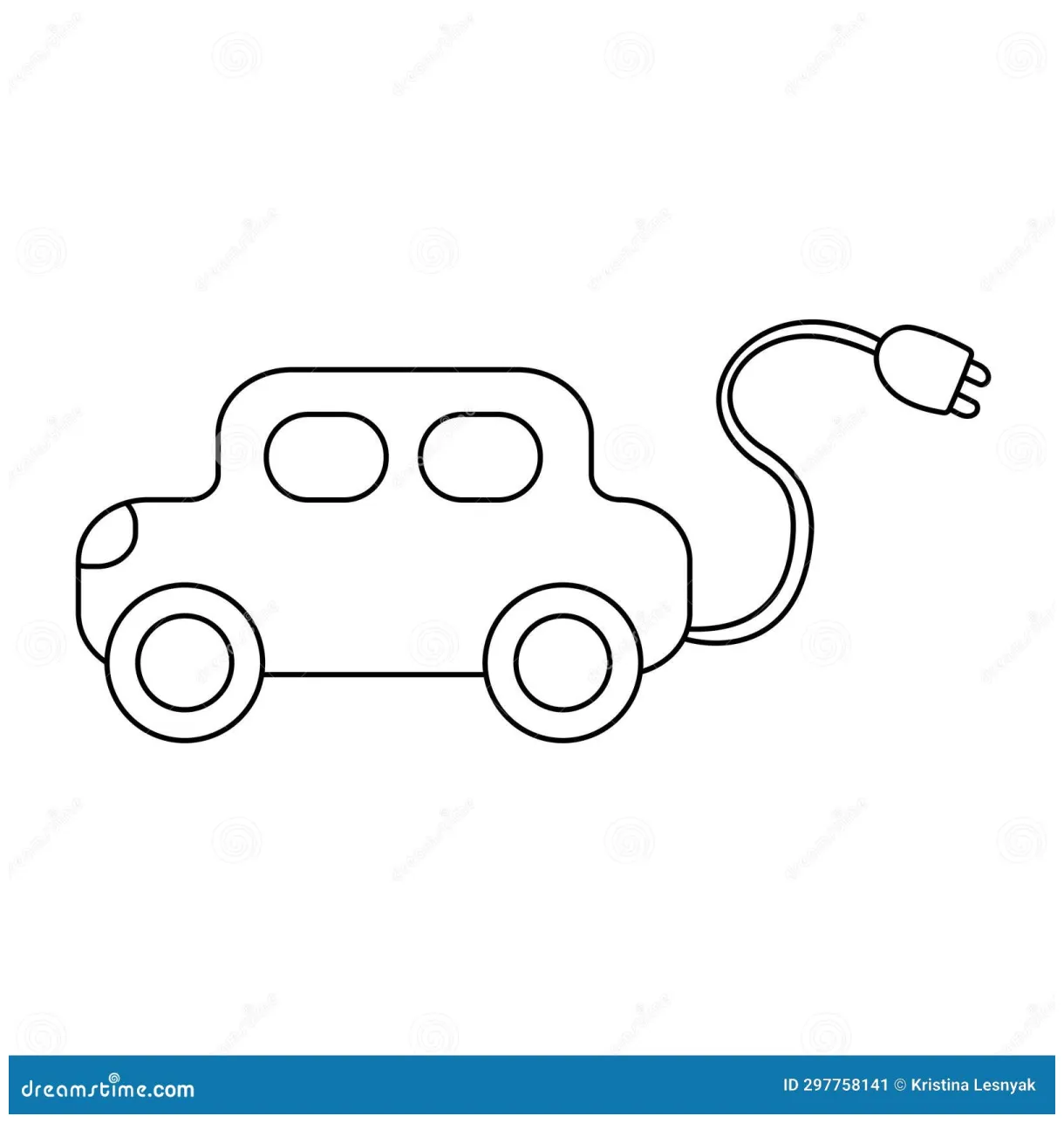 Electric car charging eco bio icon element stock vector illustration