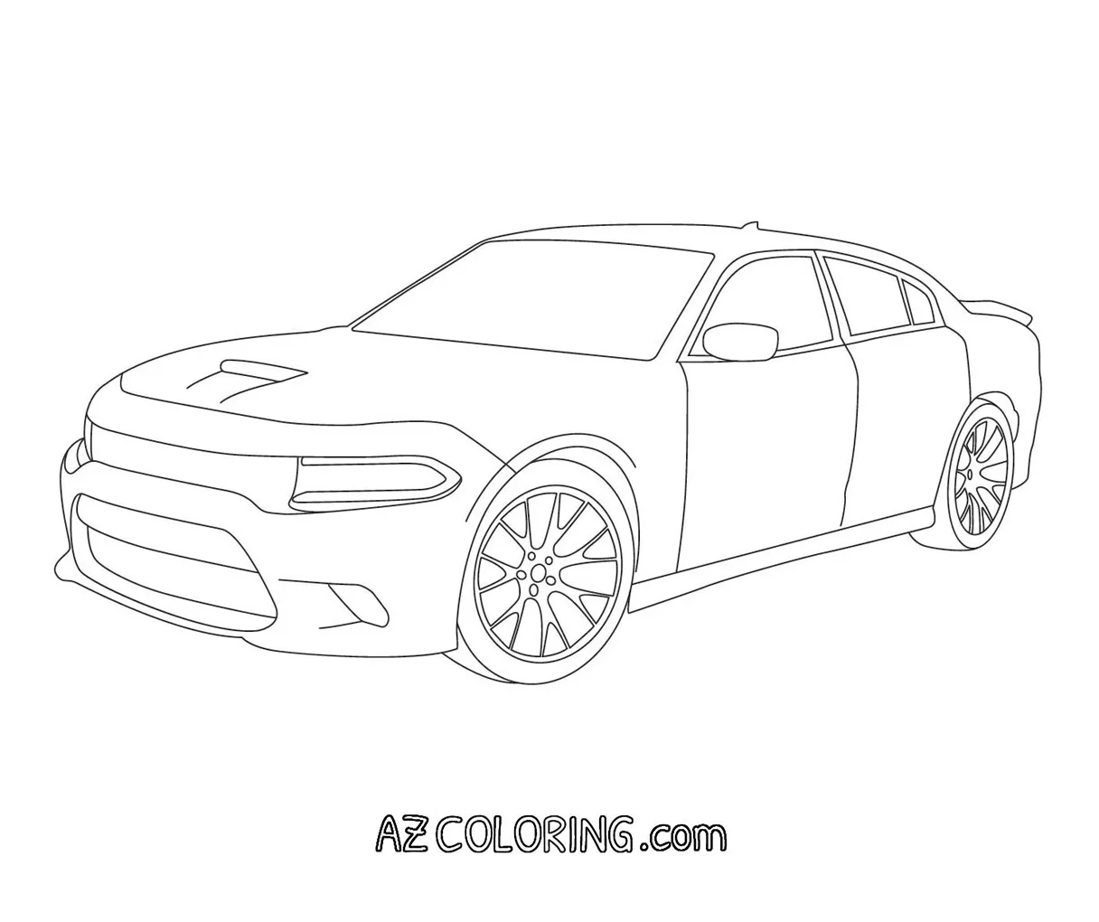 Dodge charger coloring pages coloring home