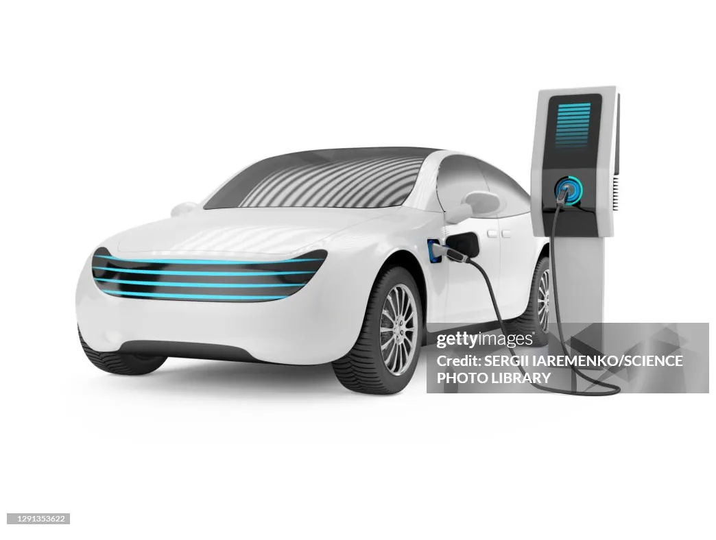 Electric car charging illustration high-res vector graphic getty s