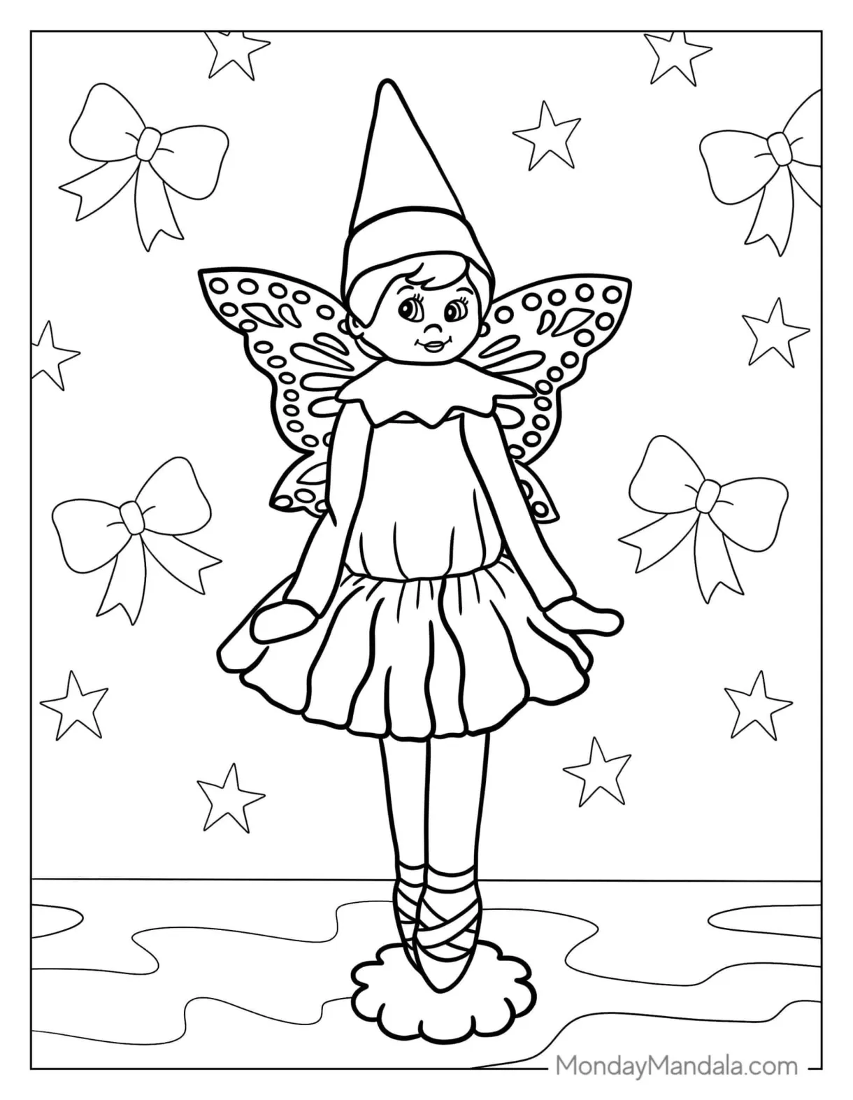 Elf on the shelf coloring printables printable calendars at a glance printable coloring page