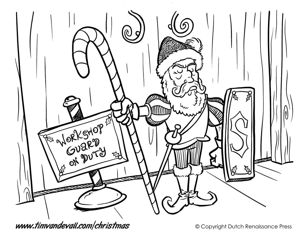 Santas workshop coloring page at getcolorings free printable