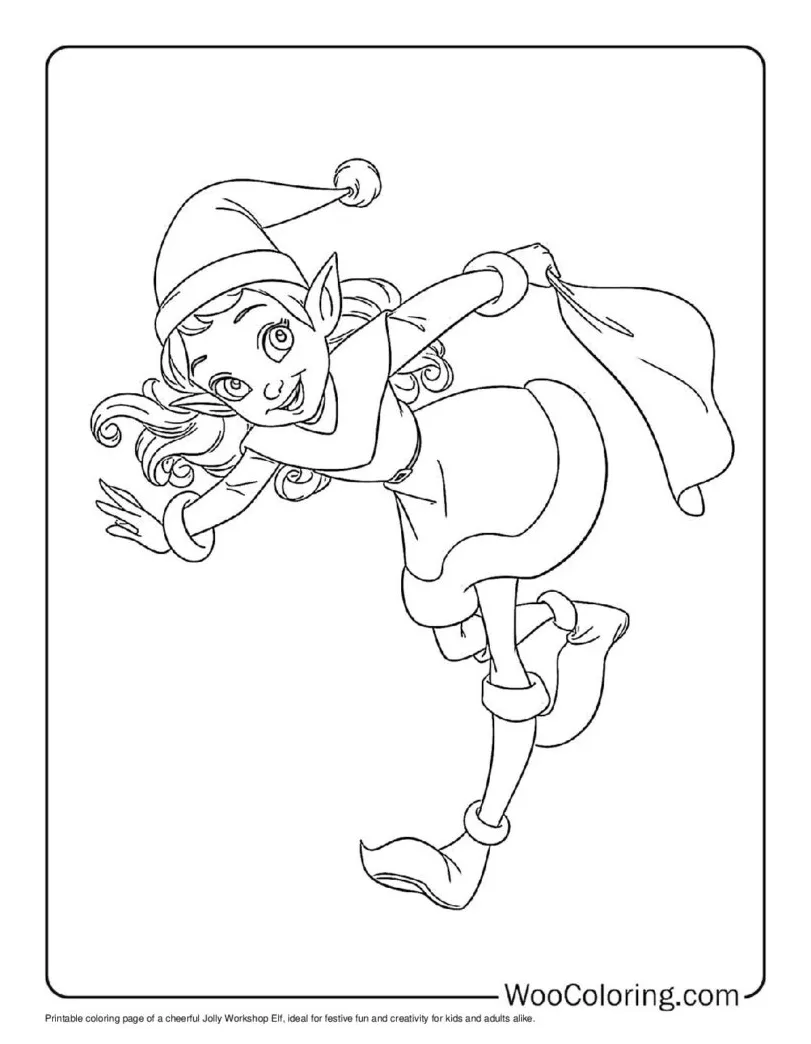 100+ elf coloring pages free pdf to print woo coloring