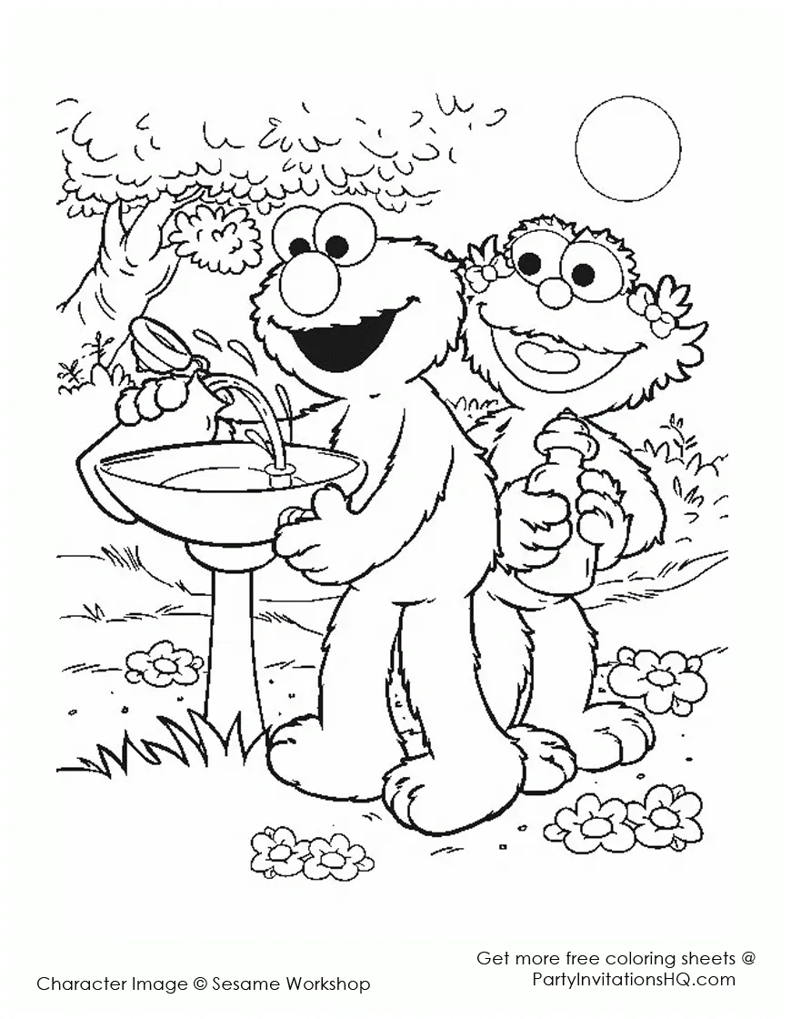 Elmo coloring pages & books 100% free and printable!