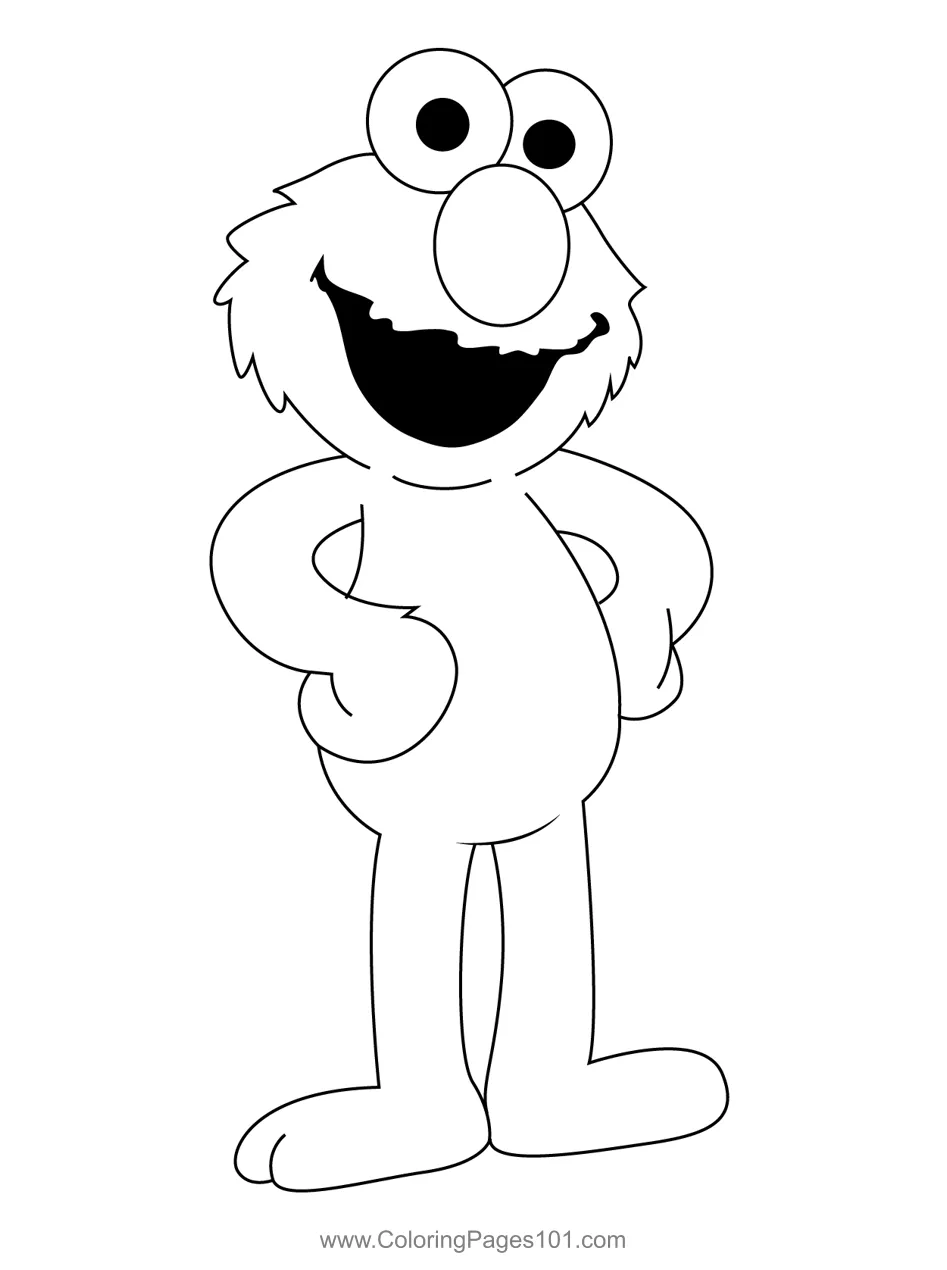 Elmo coloring page printable printable