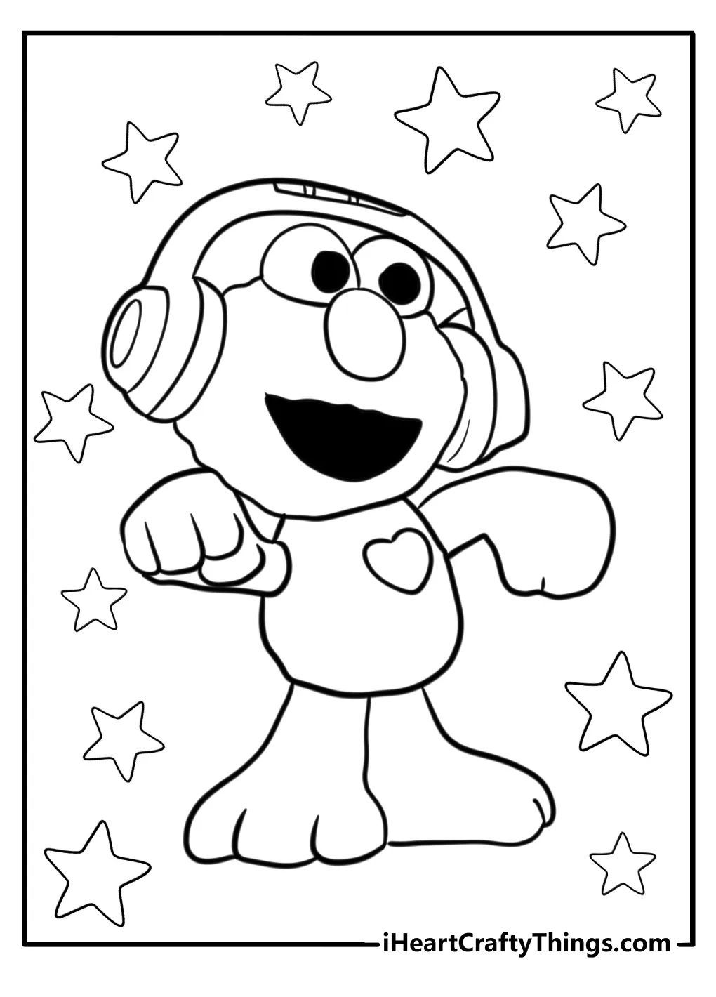 Printable Elmo Coloring Pages For Kids